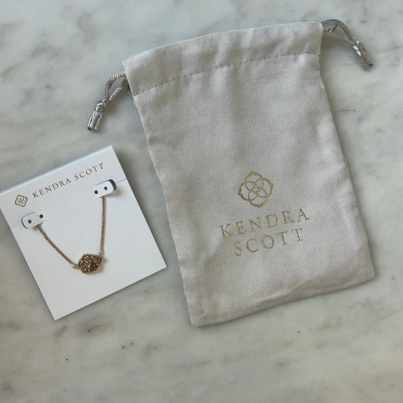 Kendra Scott Tess Rose Gold Necklace - Picture 1 of 5